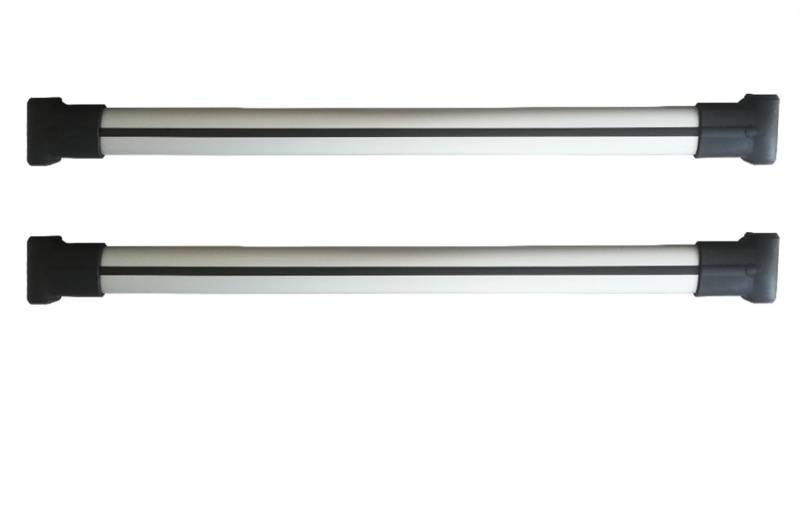 Querstange Aus Aluminiumlegierung, Autodachträger, Gepäckträger, Querstange Für Ford Für Ranger (T7) Doppelkabine Ab 2016 Dachträger Relingträger(Silber) von SCUASKJ