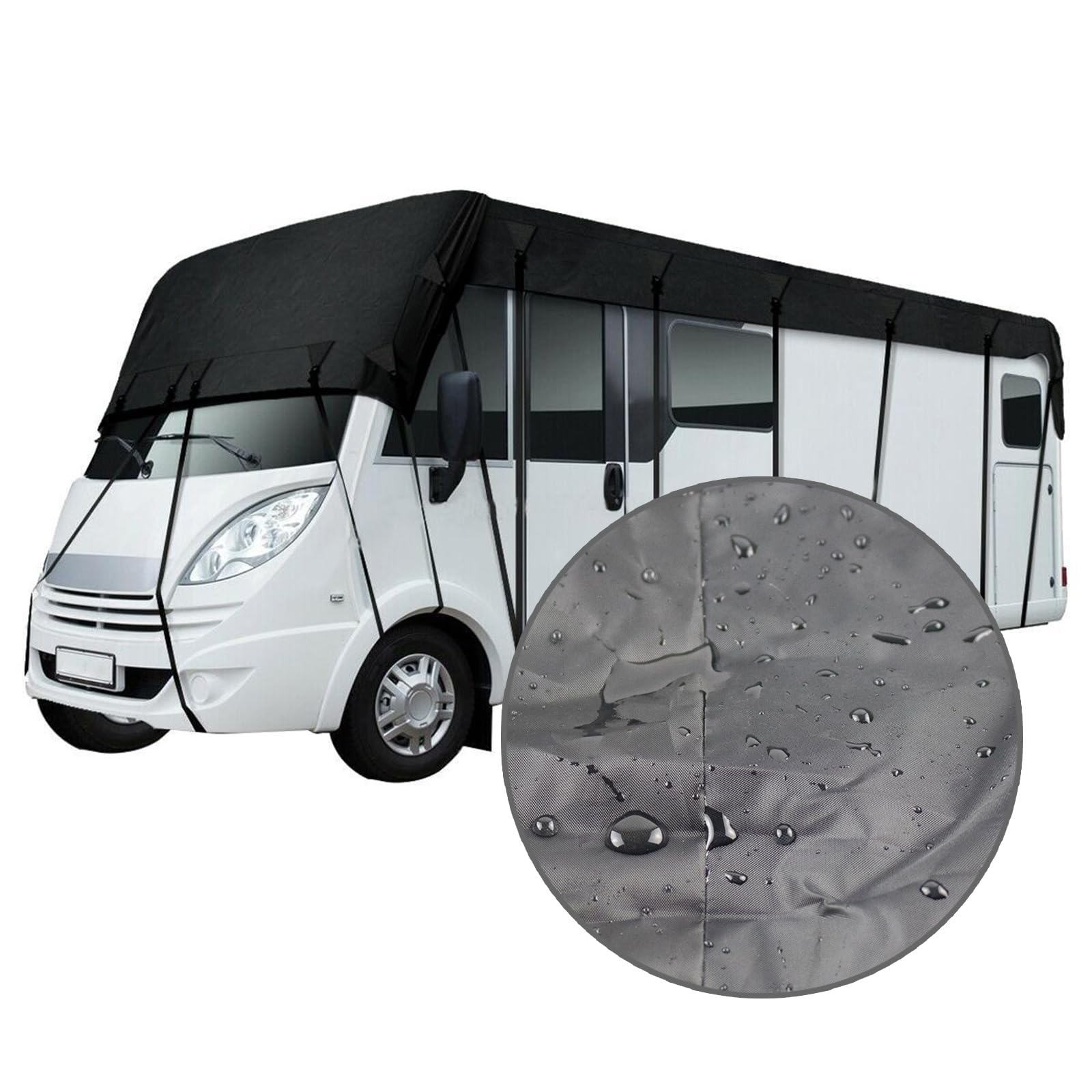 SCUDGOOD Dachschutz, Allwetter-Dachplane, wasserdichte Wohnwagen-Abdeckung, 210D-Oxford-Tuch, Wohnmobil-Dachabdeckung, 4 Größen, wasserdichte Plane SCUDGOOD Dachschutz, Allwetter-Dachplane, wasserdichte Wohnwagen-Abdeckung, 210D-Oxford-Tuch, Wohnmobil-Dachabdeckung, 4 Größen, wasserdichte Plane von SCUDGOOD