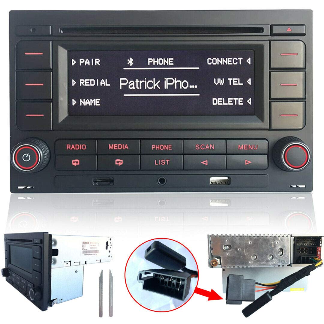 SCUMAXCON Autoradio Audio Stereo RCN210 für VW Golf MK4 Polo Passat B5 USB MP3 AUX SD Integriertes Bluetooth mit CD Spieler SCUMAXCON Autoradio Audio Stereo RCN210 für VW Golf MK4 Polo Passat B5 USB MP3 AUX SD Integriertes Bluetooth mit CD Spieler von SCUMAXCON
