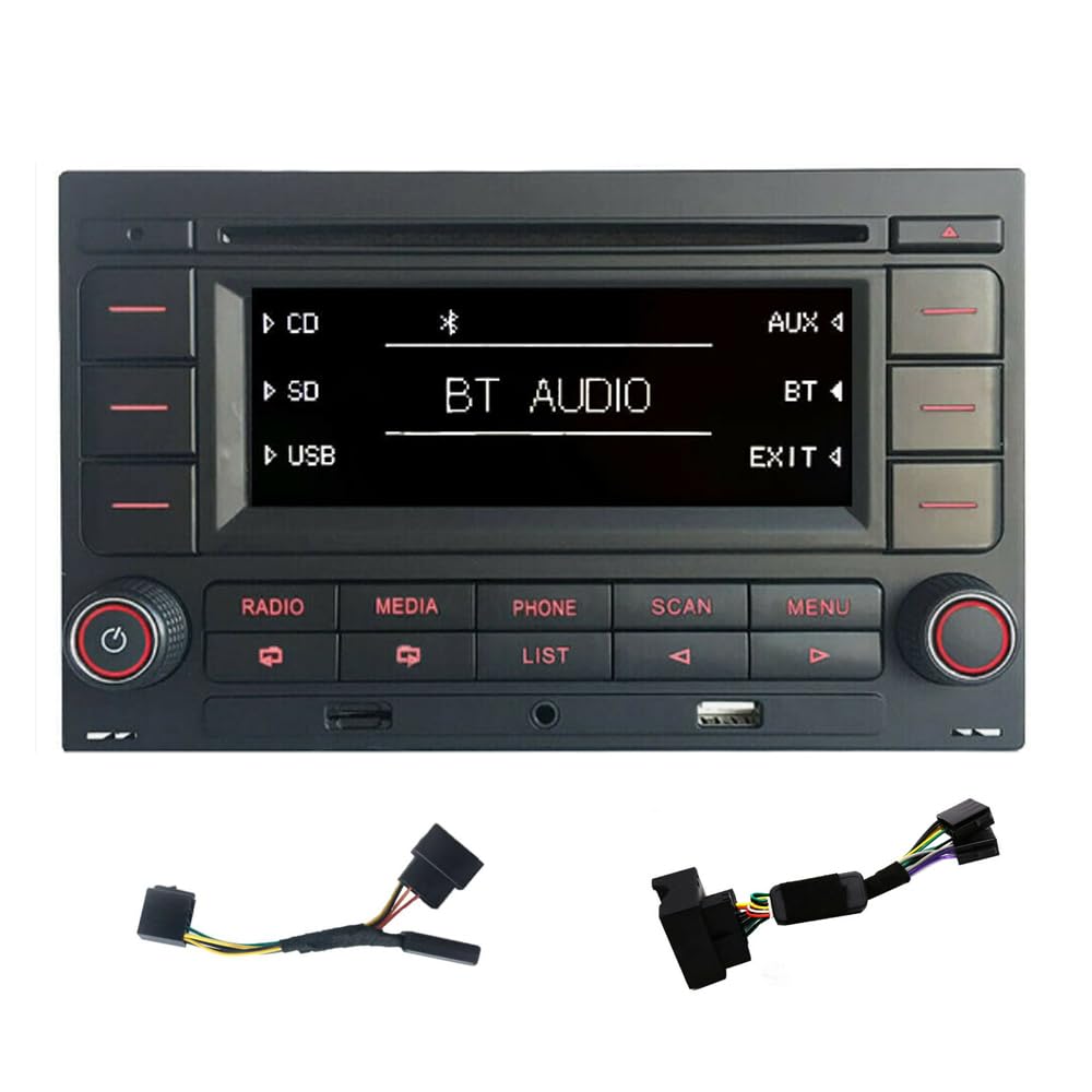 SCUMAXCON Autoradio RCN210+ quadlock Kabel mit Canbus-Simulator Bluetooth AUX USB CD-Spieler AM/FM SD Fuer Golf mk4 Passat b6 Polo SCUMAXCON Autoradio RCN210+ quadlock Kabel mit Canbus-Simulator Bluetooth AUX USB CD-Spieler AM/FM SD Fuer Golf mk4 Passat b6 Polo von SCUMAXCON