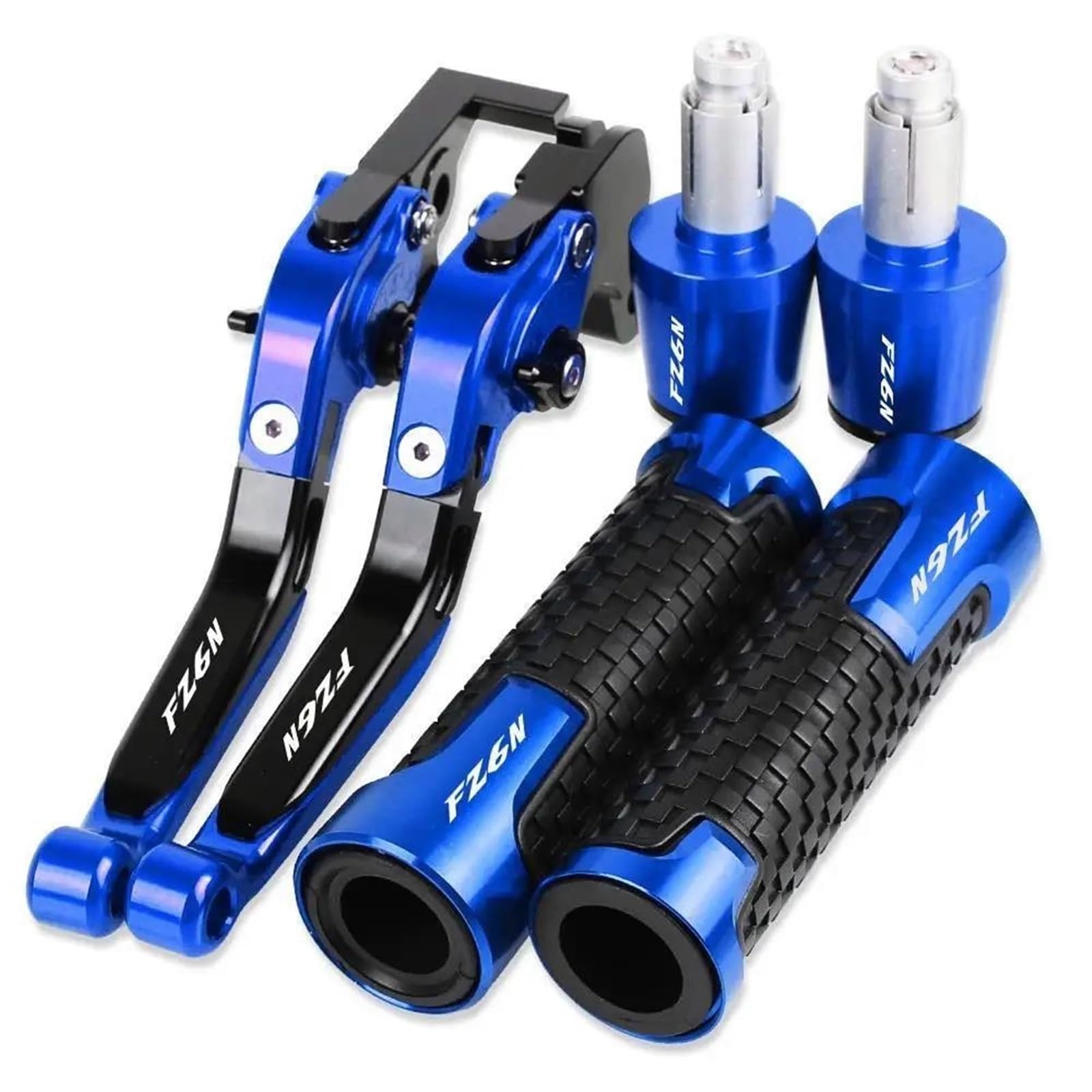 Für YAM&AHA FZ6N 2010 2009 2008 2007 2006 2005 2004 Motorradbremsen Spurstange Bremskupplungshebel Lenker Handgriffe Endet FZ6 N Kupplungshebel Bremshebel(B) von SCZMBLTLNV