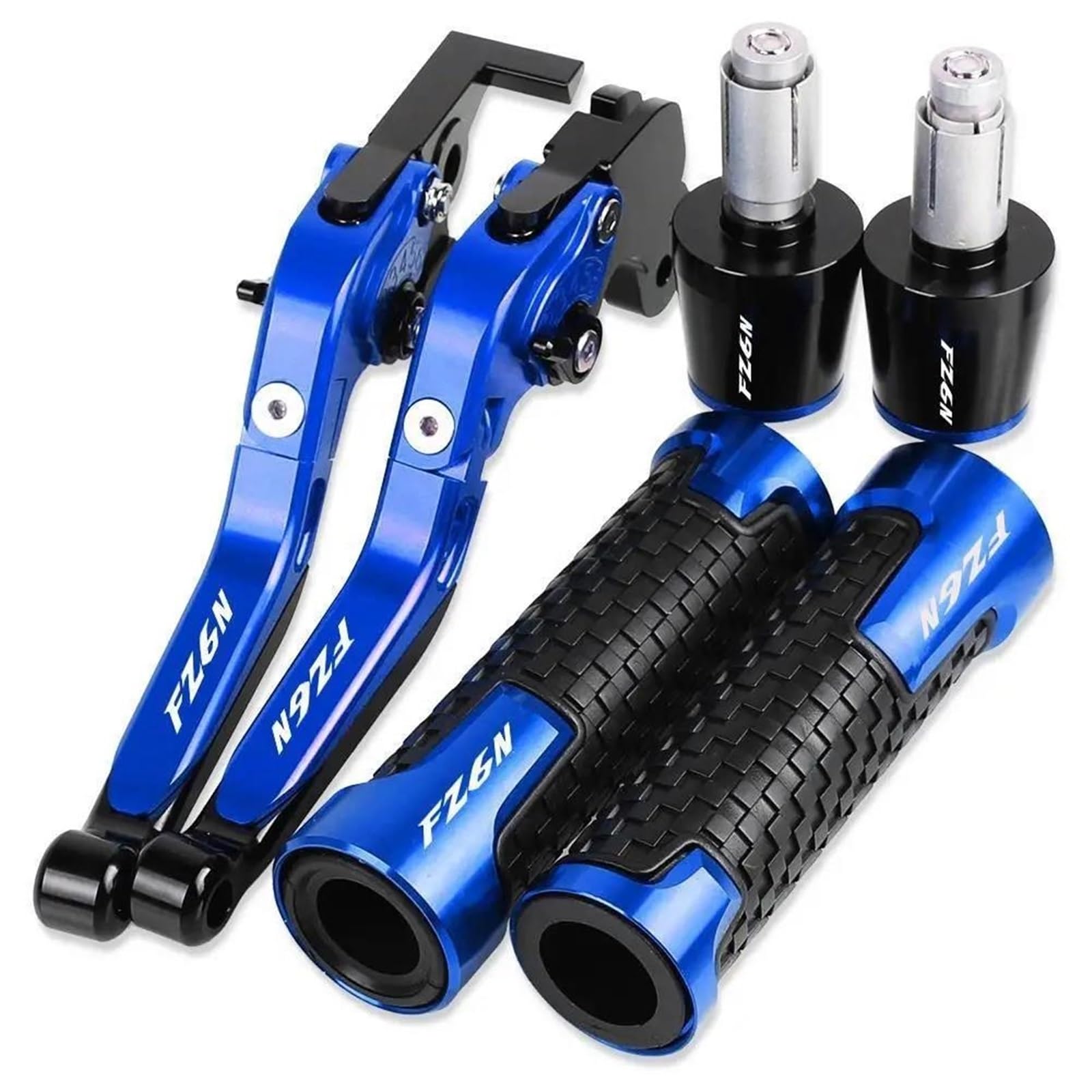 Für YAM&AHA FZ6N 2010 2009 2008 2007 2006 2005 2004 Motorradbremsen Spurstange Bremskupplungshebel Lenker Handgriffe Endet FZ6 N Kupplungshebel Bremshebel(D) von SCZMBLTLNV