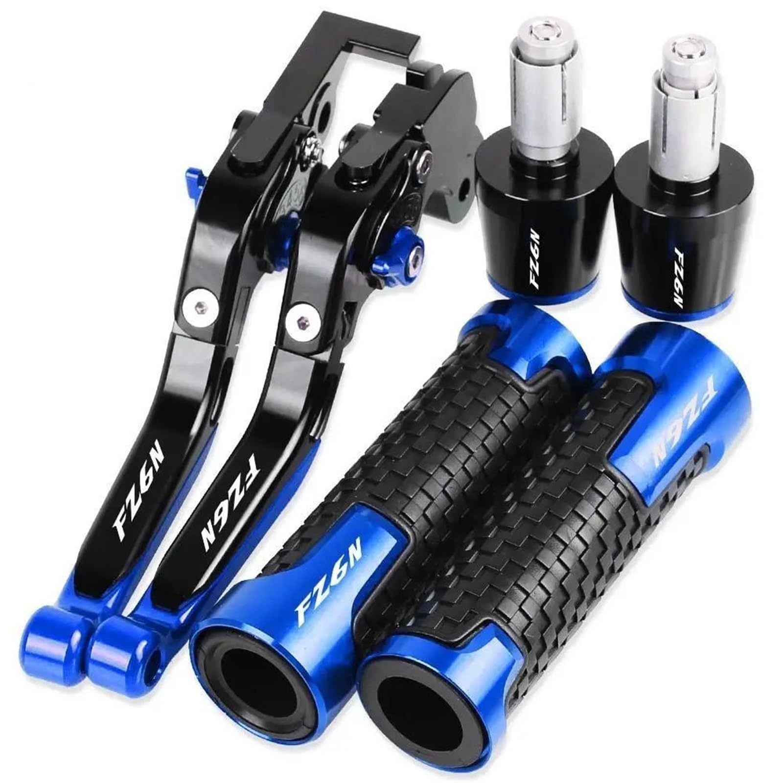 Für YAM&AHA FZ6N 2010 2009 2008 2007 2006 2005 2004 Motorradbremsen Spurstange Bremskupplungshebel Lenker Handgriffe Endet FZ6 N Kupplungshebel Bremshebel(E) von SCZMBLTLNV