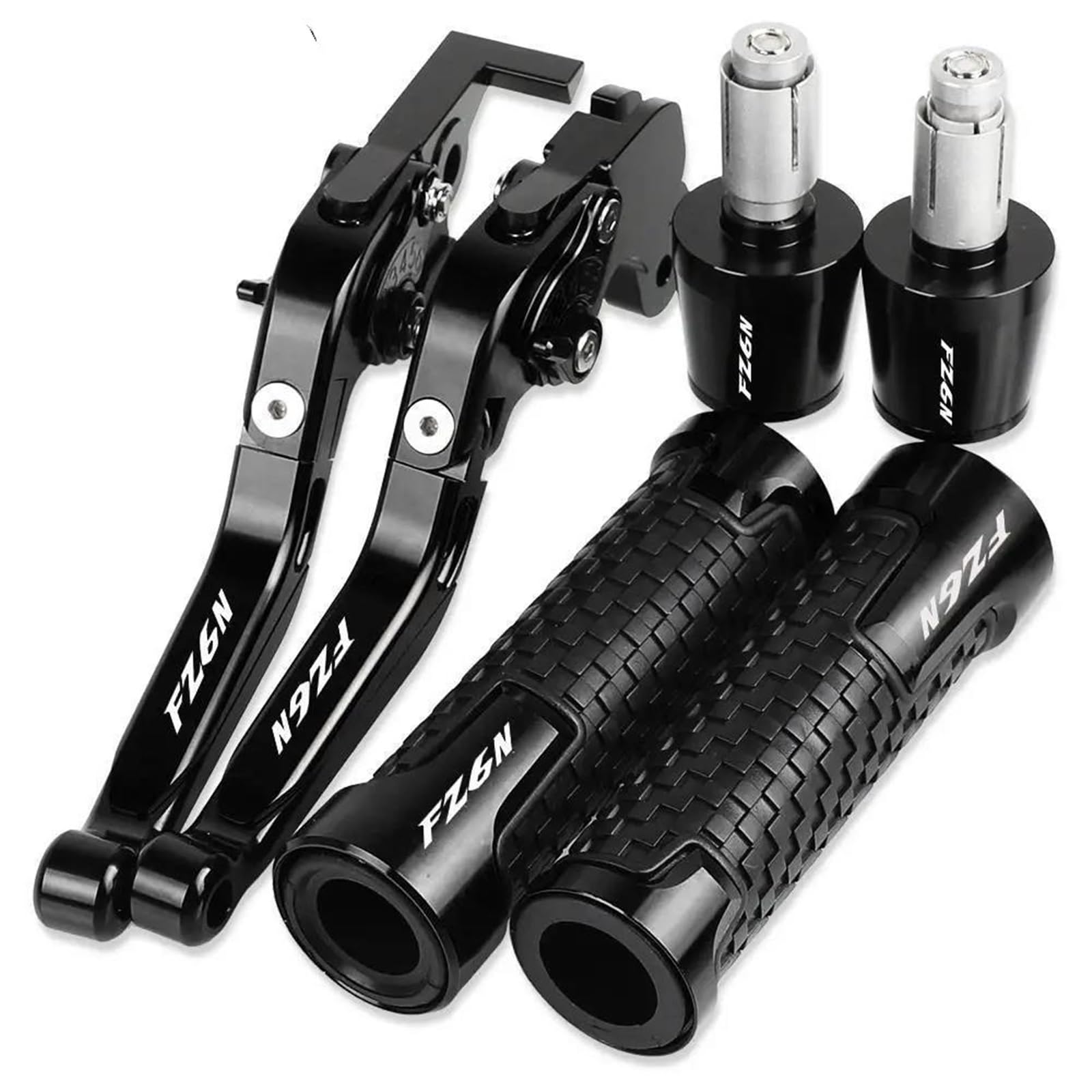 Für YAM&AHA FZ6N 2010 2009 2008 2007 2006 2005 2004 Motorradbremsen Spurstange Bremskupplungshebel Lenker Handgriffe Endet FZ6 N Kupplungshebel Bremshebel(K) von SCZMBLTLNV