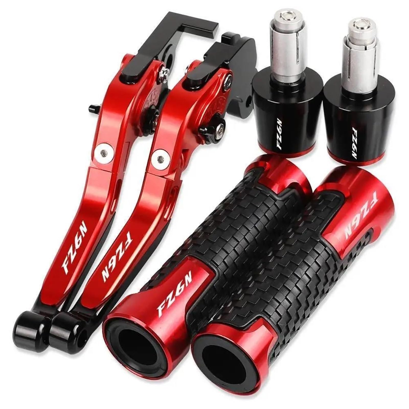 Für YAM&AHA FZ6N 2010 2009 2008 2007 2006 2005 2004 Motorradbremsen Spurstange Bremskupplungshebel Lenker Handgriffe Endet FZ6 N Kupplungshebel Bremshebel(L) von SCZMBLTLNV