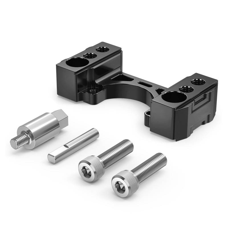 Lenker Riser Spacer Kit 1,0-Zoll-Lenker-Riser-Kit, Motorrad-Lenkungsdämpferhalterung Für 890 790 Adventure SR & Rally 2019 2020 2021 2022 2023 2024 Lenkererhöhungen(Black) von SCZMBLTLNV