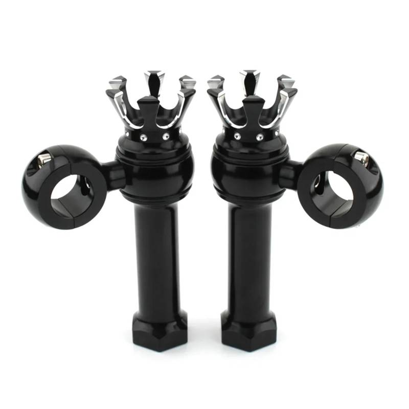 Lenker Riser Spacer Kit 1 "25mm Motorrad Lenker Klemme Griff Bar Riser Für Cruisers Cafe Racer Chopper Bobber Lenkererhöhungen(Black and Sliver) von SCZMBLTLNV