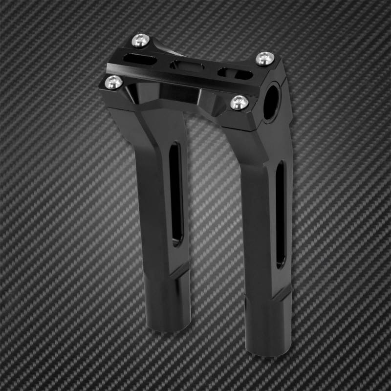 Lenker Riser Spacer Kit 10'' Motorrad Lenker Riser Clamp Pullback Schwarz Für Dyna Softail Sportster XL XR Für Touring Super Glide Electra Glide Lenkererhöhungen von SCZMBLTLNV