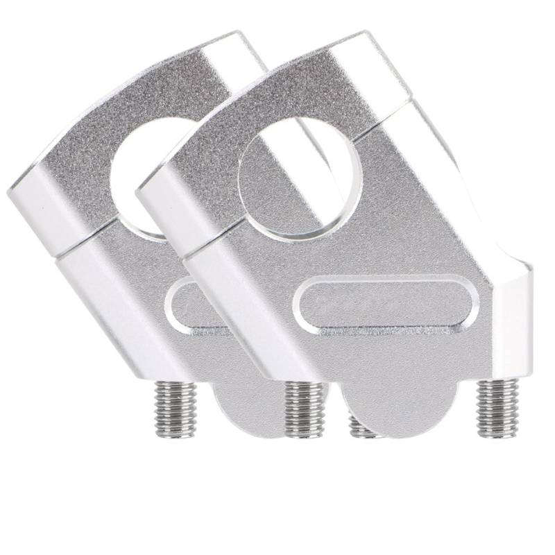 Lenker Riser Spacer Kit 22mm 28mm Universal Motorrad Lenker Riser Motocross Griff Clamp Extender Adapter Pit Bike Für GS 1200 1250 Abenteuer Lenkererhöhungen(MDL3517 Silver 22mm) von SCZMBLTLNV