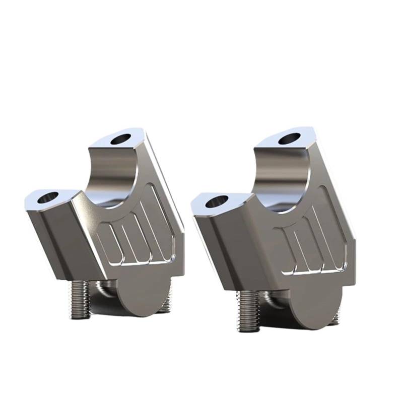 Lenker Riser Spacer Kit 28-mm-Griffhahn-Übertragungshöhencode Für 502C-Lenkerdruckcode BJ500GS-Griff Mit Variablem Durchmesser Lenkererhöhungen(Silver) von SCZMBLTLNV