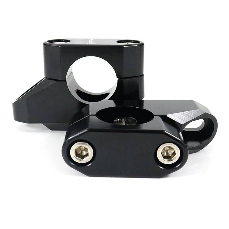 Lenker Riser Spacer Kit 28mm 1 1/8" Lenker Riser Zurück Verschoben Fat Bar Mount Riser Für Aprilia Für Tuono V4 APRC 2012-2021 Für Tuono V4 1100 2015-2021 Lenkererhöhungen(Black) von SCZMBLTLNV