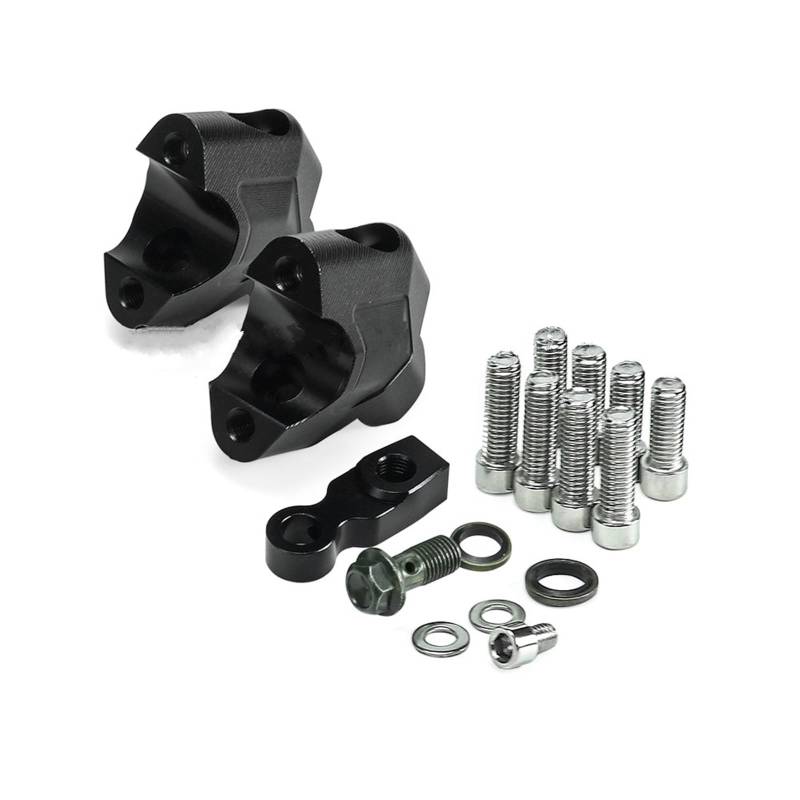 Lenker Riser Spacer Kit 3CM Für CFMOTO 800MT 800 MT Für CF 800MT Lenker Riser Clamp Verlängerung Adapter Griff Bar Lift Pad Brems Schlauch Verlängerung Lenkererhöhungen(Black) von SCZMBLTLNV