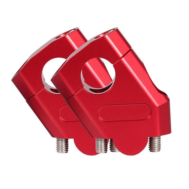 Lenker Riser Spacer Kit Für FZ6 S2 Für MT-07 MT-09 Für MT07 MT09 Motorrad Lenker Riser Bar Montieren Griff Klemme Lenkererhöhungen(Red,22mm) von SCZMBLTLNV