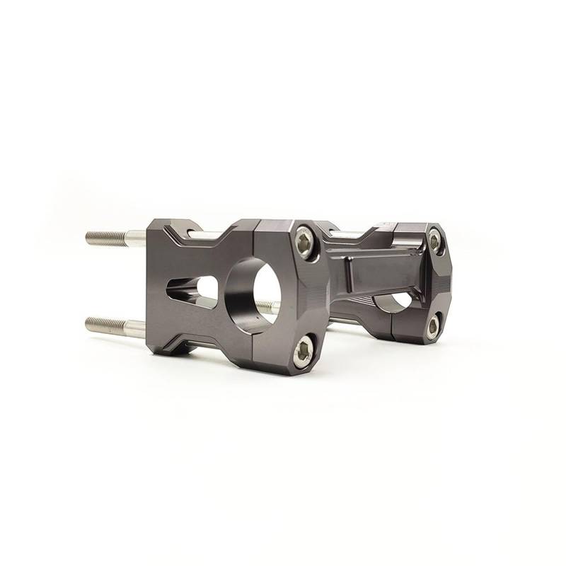 Lenker Riser Spacer Kit Motorrad Lenker Klemme Integrierte Drüse Lenker Montieren Basis Griff Bar Riser Teile Für KAYO T4 Für GUIZUN MX6 Lenkererhöhungen(Gray) von SCZMBLTLNV