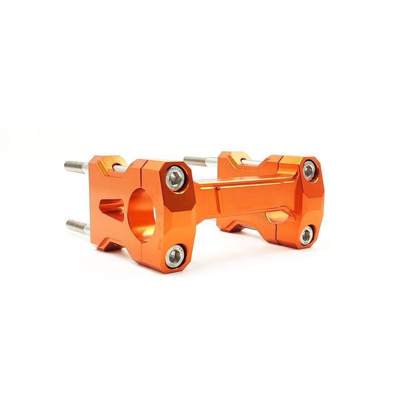 Lenker Riser Spacer Kit Motorrad Lenker Klemme Integrierte Drüse Lenker Montieren Basis Griff Bar Riser Teile Für KAYO T4 Für GUIZUN MX6 Lenkererhöhungen(Orange) von SCZMBLTLNV
