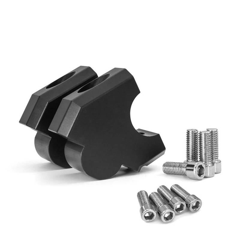 Lenker Riser Spacer Kit Motorrad Lenker Riser Drag Griff Bar Clamp Verlängern Adapter Zubehör Für NT1100 Für NT 1100 2022 2023- Lenkererhöhungen(Black) von SCZMBLTLNV