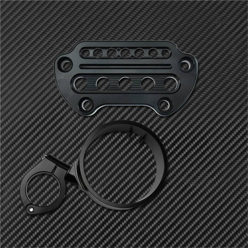 Lenker Riser Spacer Kit Motorrad Tacho Relocator Halterung Ring + Anzeige Licht Lenker Top Bar Riser Clamp Halterung Für Sportster Für Dyna XL Lenkererhöhungen von SCZMBLTLNV
