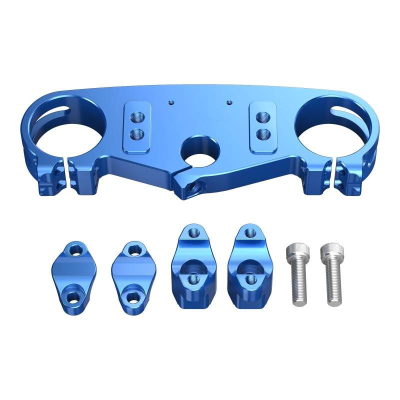Lenker Riser Spacer Kit Motorrad Top Gabelbrücke Lenker Riser Schellen Kit Für GasGas Für EC300 MC EX EC 300 250 125 450F 350F 250F 2024 Lenkererhöhungen(Blue) von SCZMBLTLNV