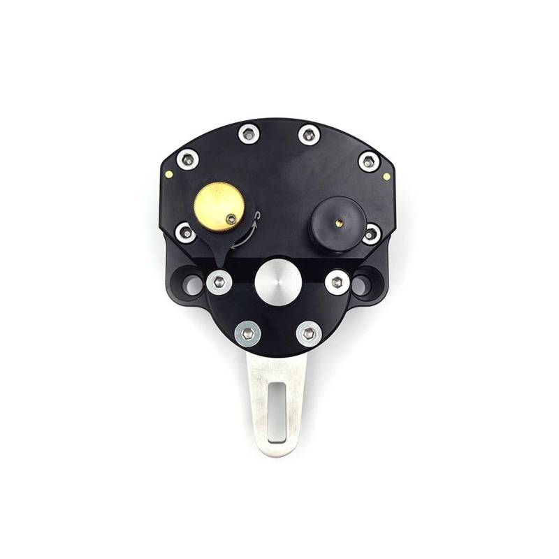 Lenker Riser Spacer Kit Universal Motorrad Lenker Riser Klemme Halterung Zubehör Motocross Lenkung Dämpfer Stabilisator Umgekehrt Sicherheit Einstellbar Lenkererhöhungen(Black) von SCZMBLTLNV