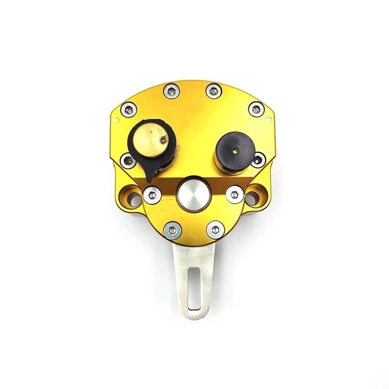 Lenker Riser Spacer Kit Universal Motorrad Lenker Riser Klemme Halterung Zubehör Motocross Lenkung Dämpfer Stabilisator Umgekehrt Sicherheit Einstellbar Lenkererhöhungen(Gold) von SCZMBLTLNV