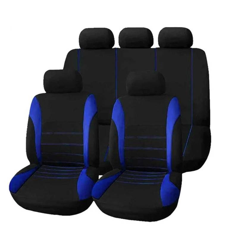 Autositz Sitzbezüge Sitzbezug Für Peugeot 508 Für Sw 5008 5008 Für Gt Für Tipo 500 500l 500x Für Panda Auto Sitzbezug Autos Sitzschutz Zubehör (Farbe : Blau) von SCiMAX