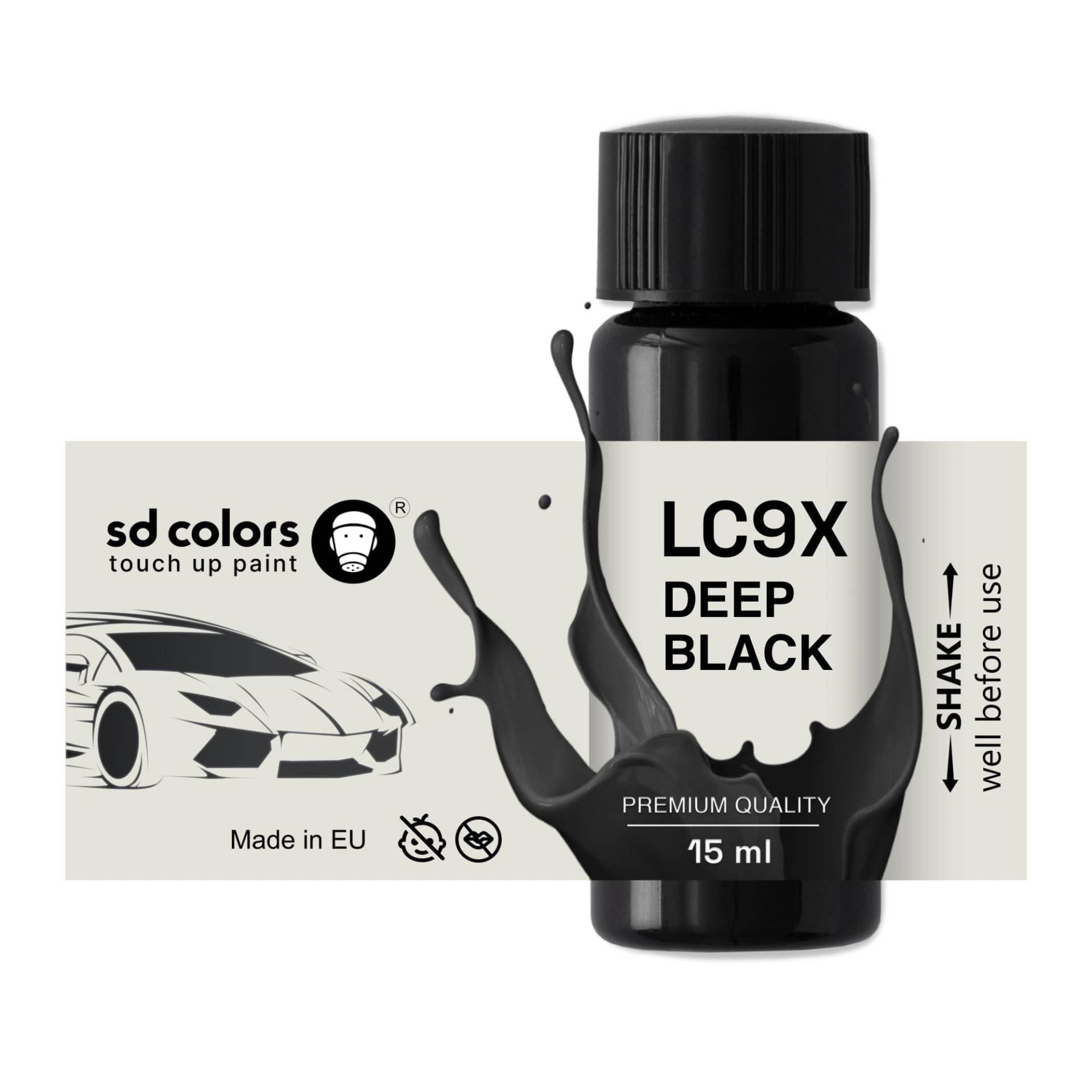 SD COLORS Ausbesserungslack LC9X C9X 2T, 15 ML, für Reparaturkratzer, Chippinsel, Farbcode LC9X C9X 2T, Tiefschwarz SD COLORS Ausbesserungslack LC9X C9X 2T, 15 ML, für Reparaturkratzer, Chippinsel, Farbcode LC9X C9X 2T, Tiefschwarz von SD COLORS