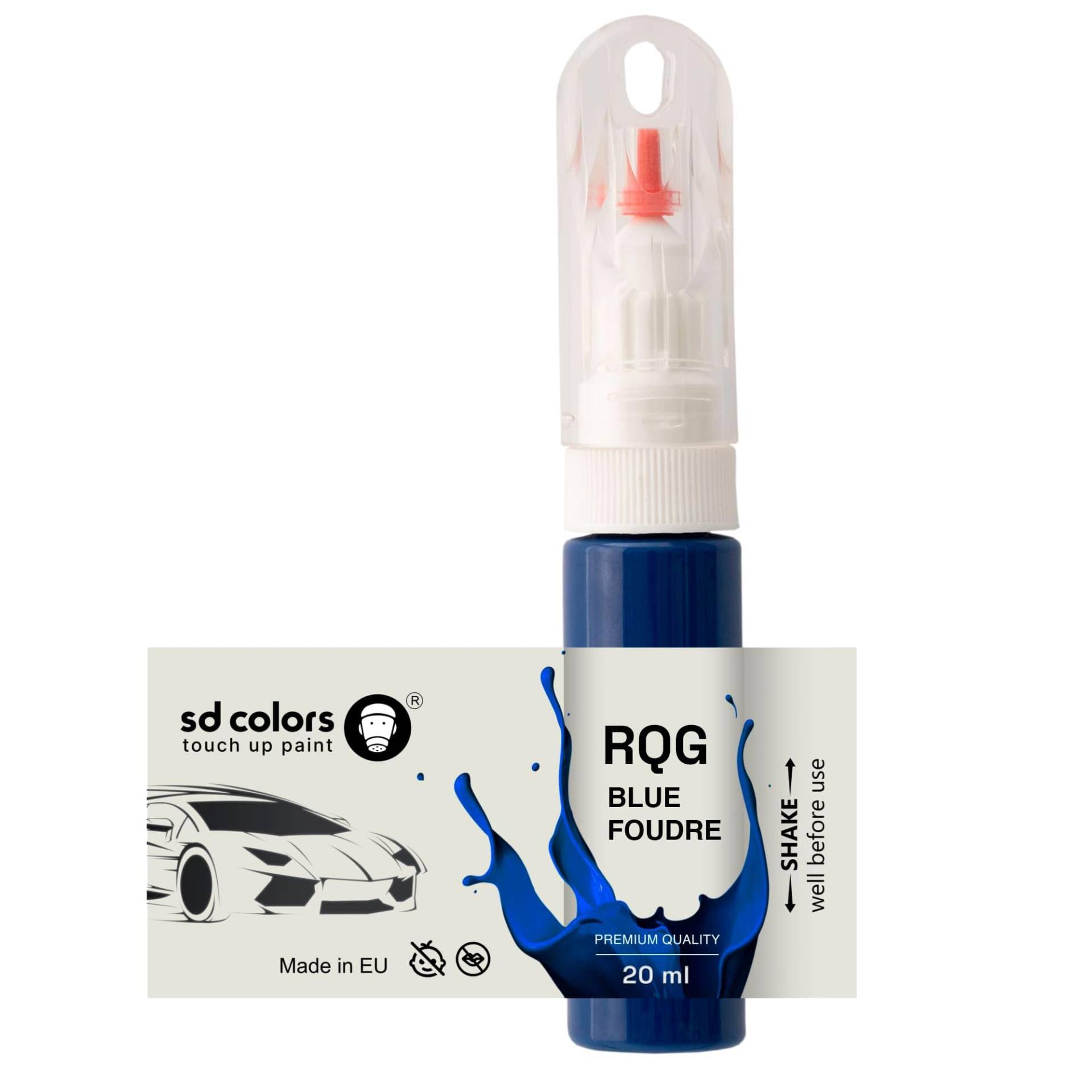 SD COLORS Blue Foudre RQG Ausbesserungslack, 5 ml, praktischer Pinsel zur Reparatur von Kratzern (Farbe und Farbe) von SD COLORS
