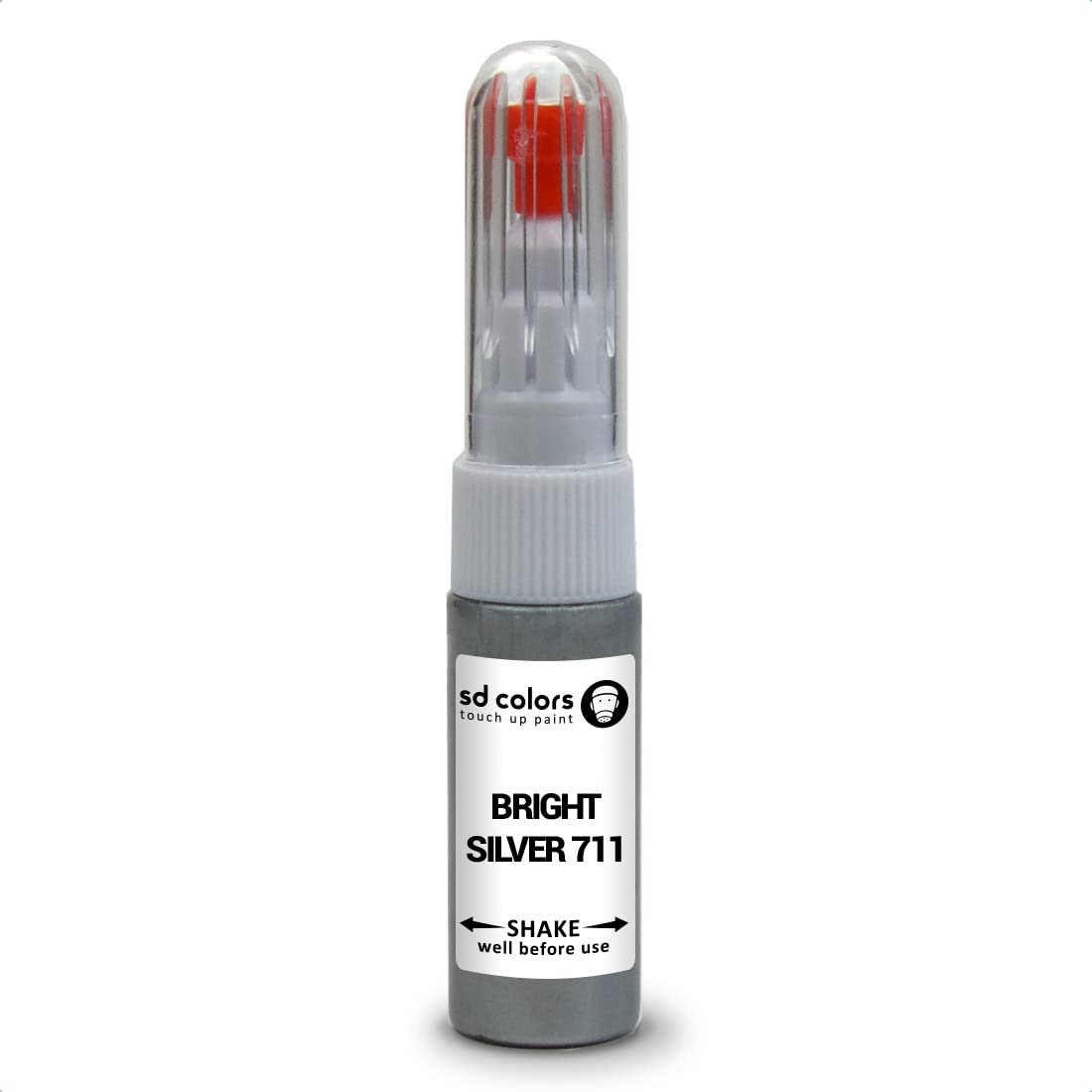 SD COLORS Bright Silver 711 Reparaturset, kompatibel mit Volvo New Ausbesserungsstift, 20 ML, für Kratzer, Chip, Pinsel, Farbcode 711 helles Silber SD COLORS Bright Silver 711 Reparaturset, kompatibel mit Volvo New Ausbesserungsstift, 20 ML, für Kratzer, Chip, Pinsel, Farbcode 711 helles Silber von SD COLORS