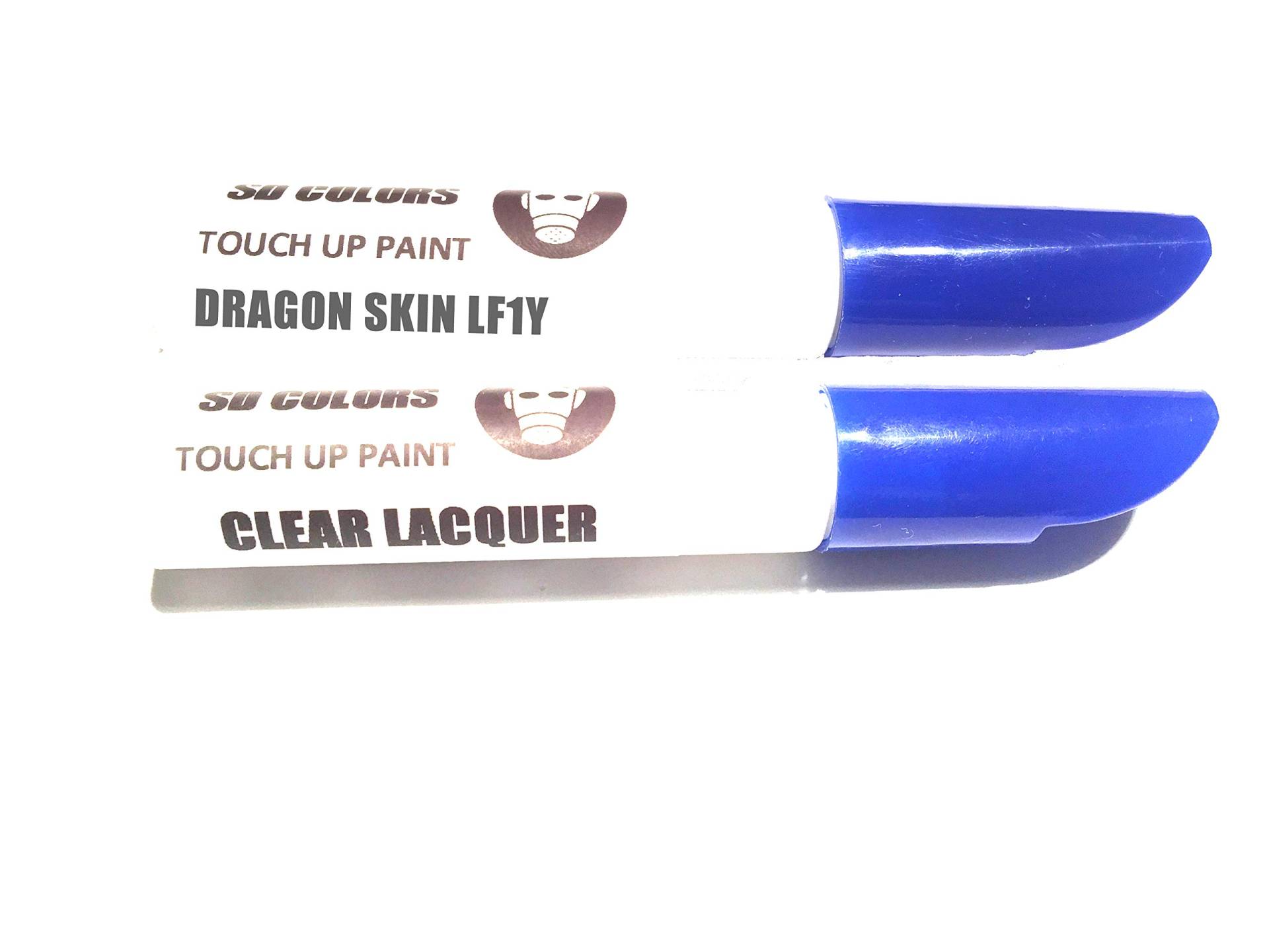SD COLORS Dragon Skin LF1Y Lackstift-Reparatur-Set, 12 ml, Pinsel mit Farbcode LF1Y Dragon Skin (Farbe + Lack) von SD COLORS