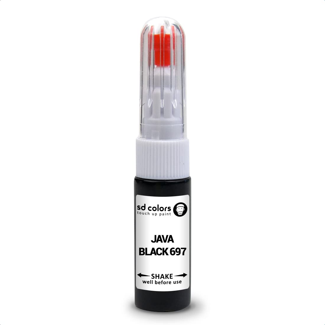 SD COLORS Java Black 697 Reparaturset, kompatibel mit Land Rover Range New Ausbesserungsstift, 20 ML, für Kratzer, Chip, Pinsel, Farbcode 697, Java Black SD COLORS Java Black 697 Reparaturset, kompatibel mit Land Rover Range New Ausbesserungsstift, 20 ML, für Kratzer, Chip, Pinsel, Farbcode 697, Java Black von SD COLORS