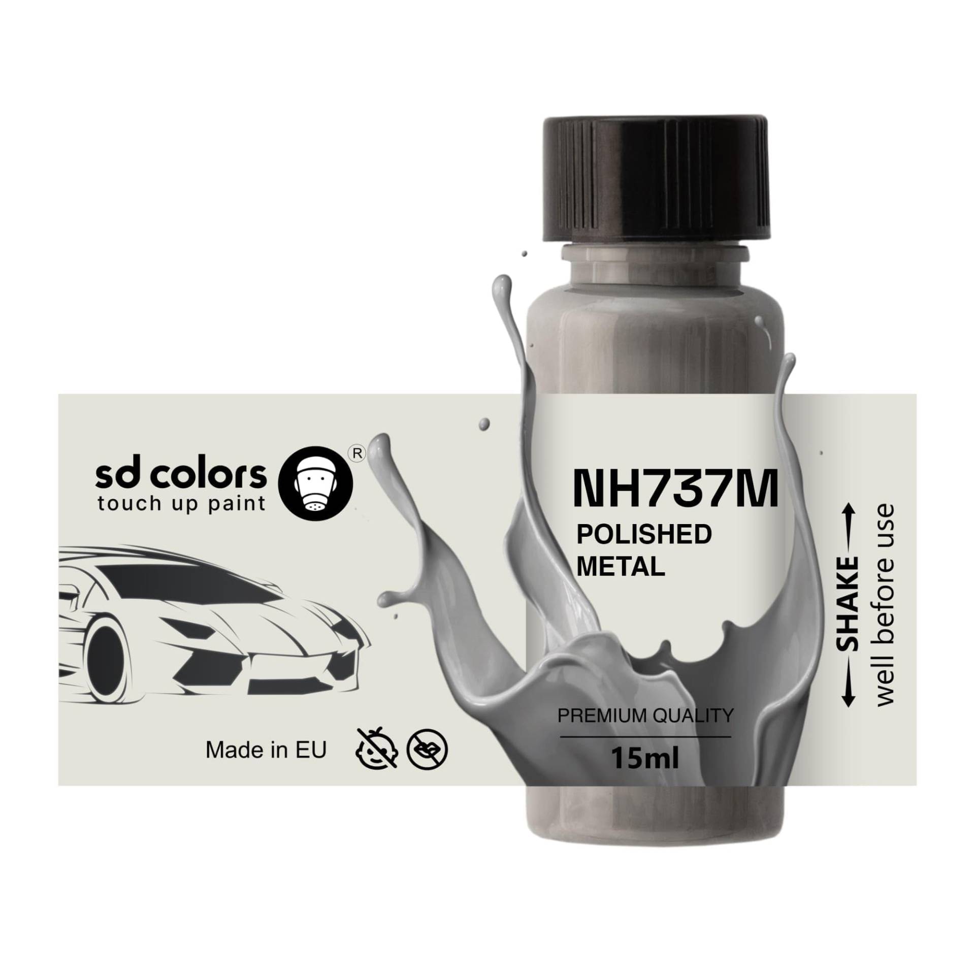SD COLORS Lackstift NH737M, poliertes Metall, 15 ML, Reparatur-Pinsel, Farbcode NH737M, poliertes Metall SD COLORS Lackstift NH737M, poliertes Metall, 15 ML, Reparatur-Pinsel, Farbcode NH737M, poliertes Metall von SD COLORS
