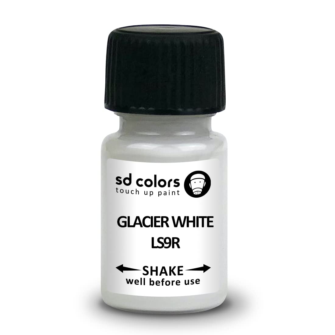 SD COLORS Lackstift-Reparaturset, 5 ml, Farbe Gletscherweiß, LS9R LS9R 2Y S9R von SD COLORS