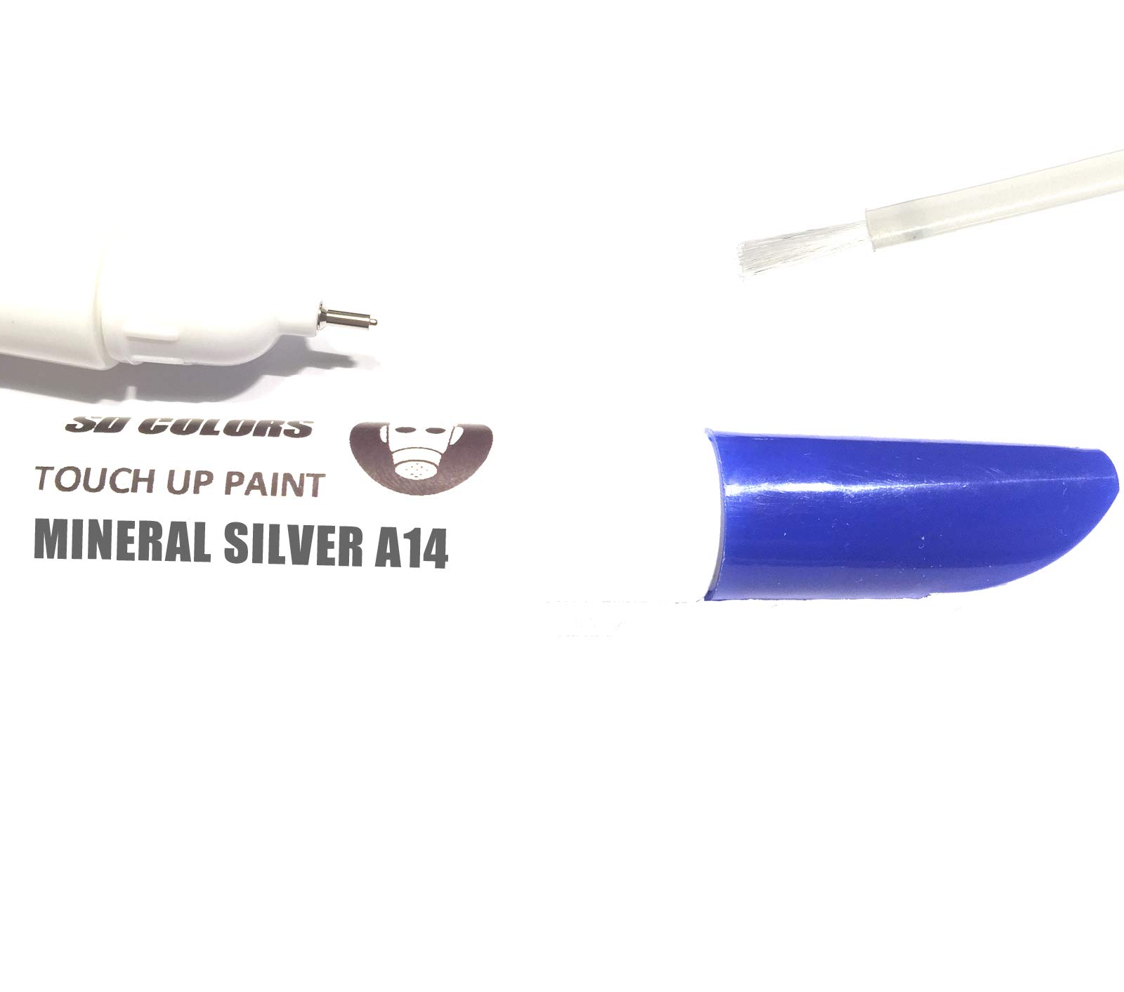 SD COLORS Neue Ausbesserungsfarbe Mineral Silber A14 Reparatur KRATZEN 12ml FARBCODE A14 (Farbe) von SD COLORS