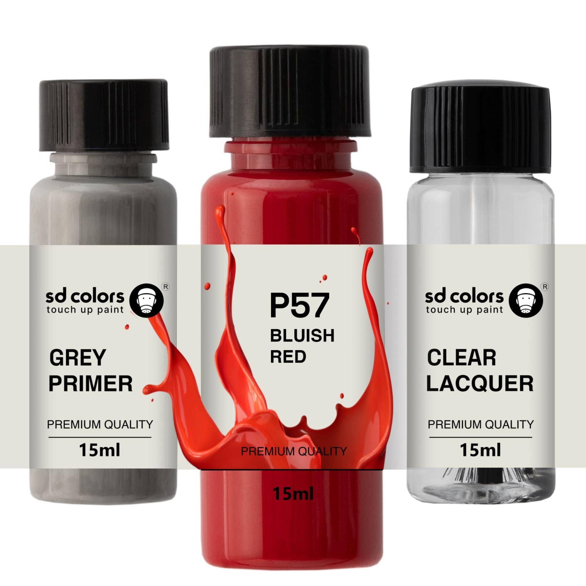 SD COLORS P57 Ausbesserungslack, 15 ML, Reparatur-Pinsel, Farbcode P57 blaurote Perlen, Farbe + Grundierung + Lack SD COLORS P57 Ausbesserungslack, 15 ML, Reparatur-Pinsel, Farbcode P57 blaurote Perlen, Farbe + Grundierung + Lack von SD COLORS