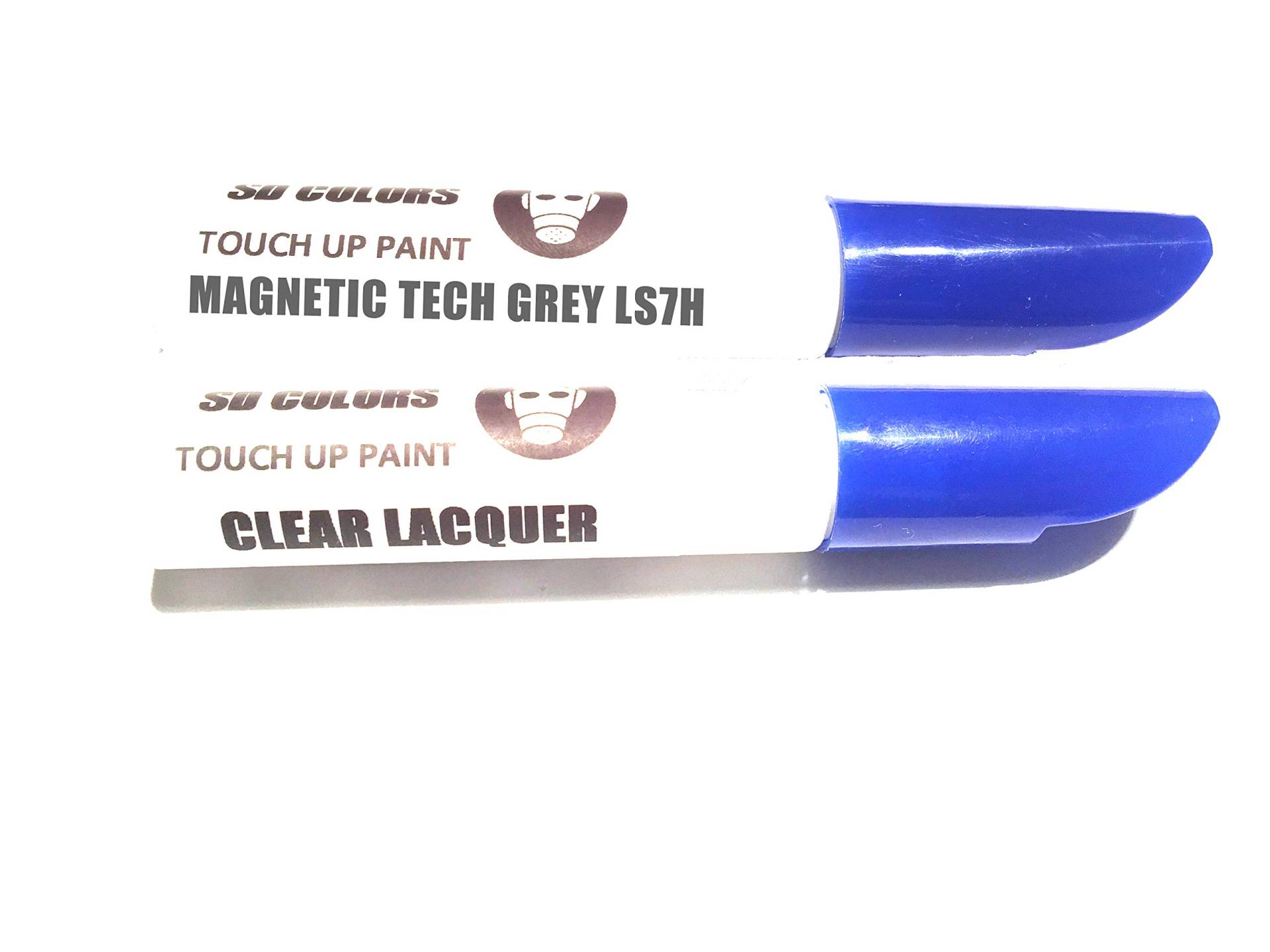 SD COLORS Magnetic Tech LS7H Lackstift-Reparatur-Set, 12 ml, mit Pinsel, Farbcode LS7H, magnetisch, Grau (Lack + Lack) von SD COLORS