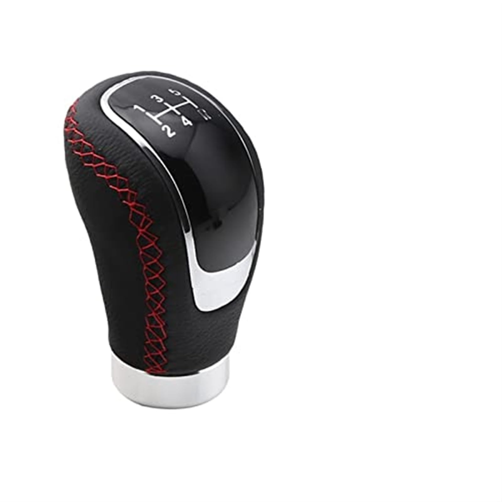 Auto Schalthebel FÜR Manuelle 5-Gang-Auto-Schaltknauf mit Ausrüstung, Schalthebelmanschette, Schalthebel, Auto-Nähte, Schaltknauf, 8 mm, 10 mm, 12 mm(‎Black-red Line) von SDCDKLPEPT