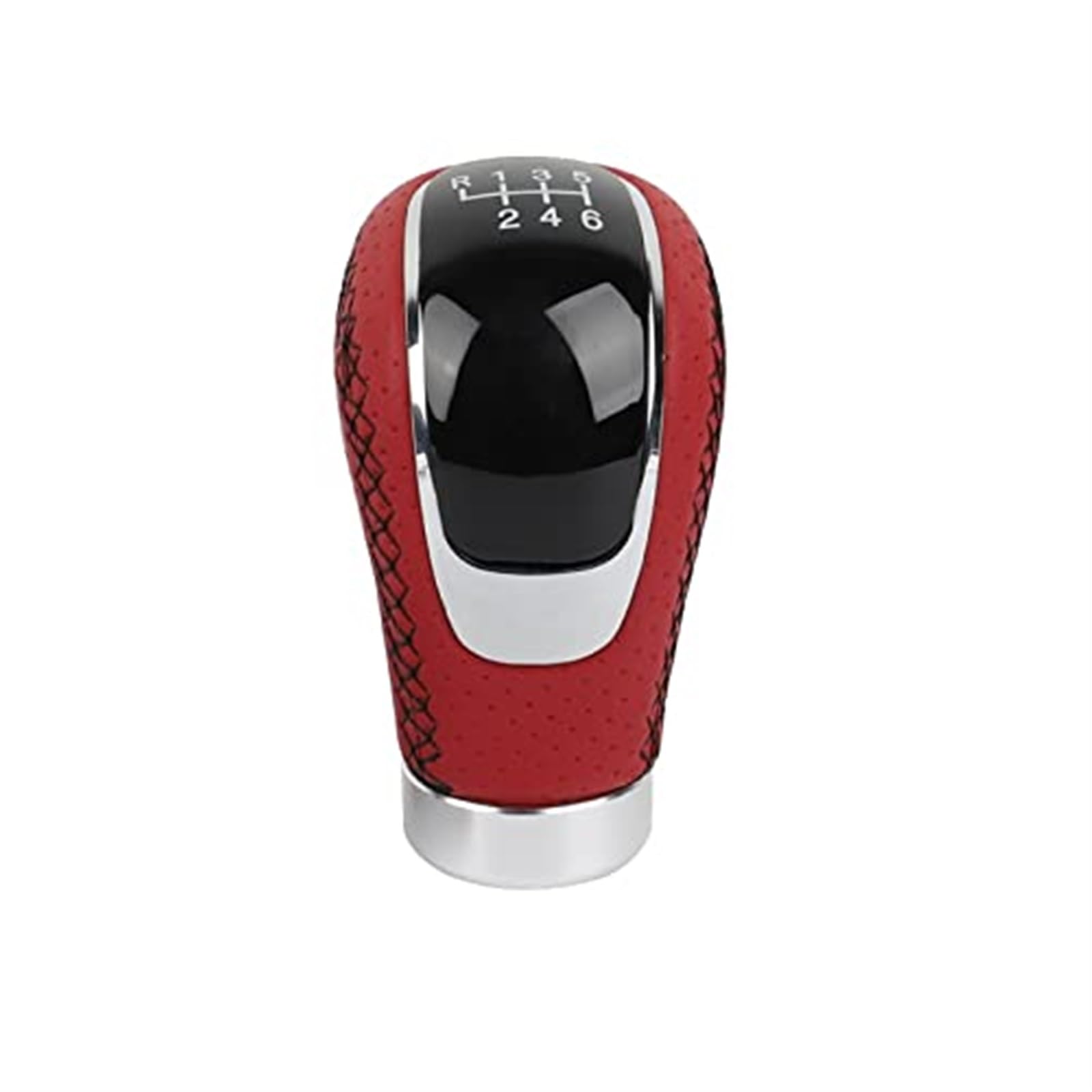 Auto Schalthebel FÜR Manuelle 5-Gang-Auto-Schaltknauf mit Ausrüstung, Schalthebelmanschette, Schalthebel, Auto-Nähte, Schaltknauf, 8 mm, 10 mm, 12 mm(‎Red-Black Line) von SDCDKLPEPT