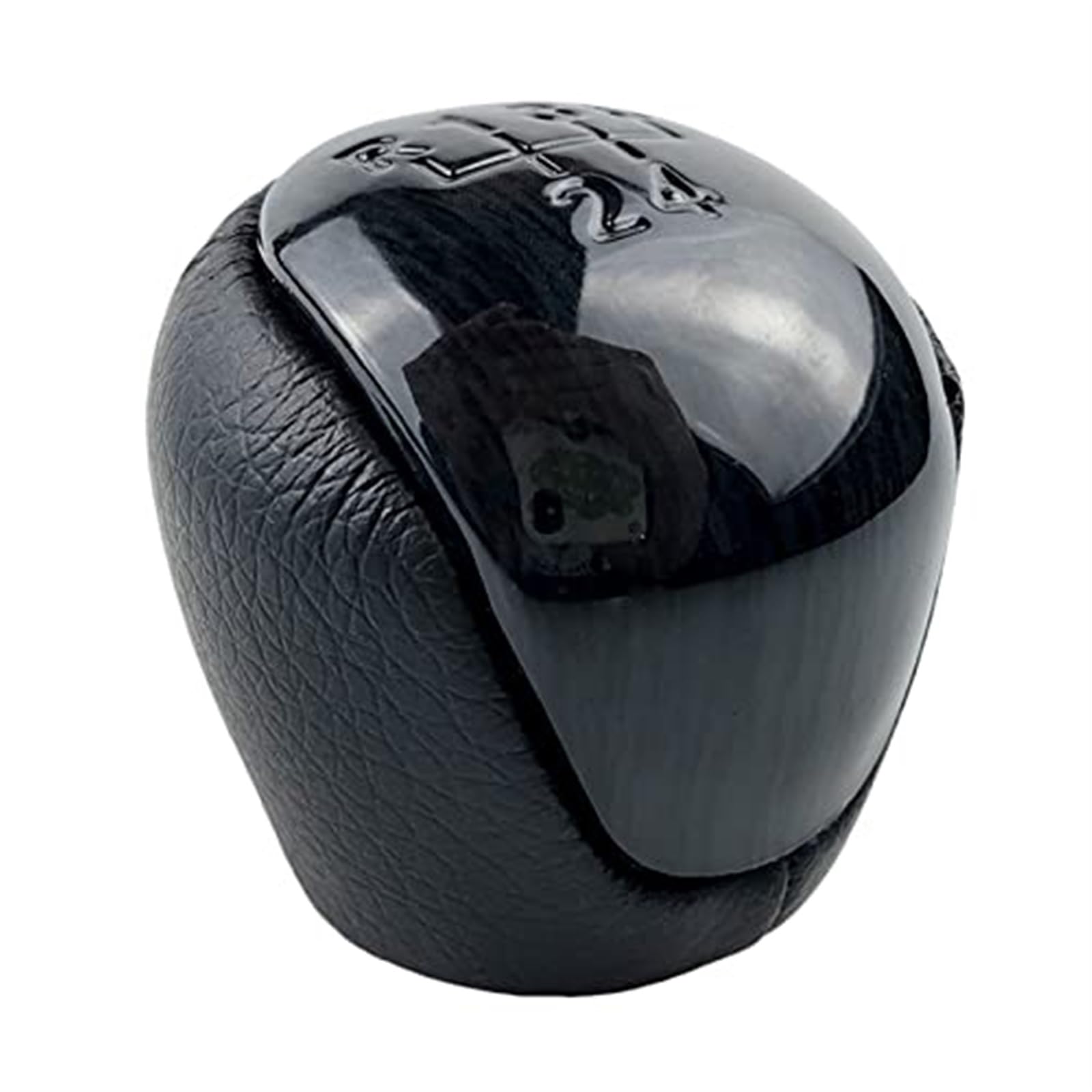 Auto Schalthebel Für Kia Für Forte Für Soul 2008 2009 2010 2011 2012 2013 2014 2015 2016 5 Gang Leder Shifter Hebel Stift Griff Handball Auto Schaltknauf Kopf(‎Black) von SDCDKLPEPT