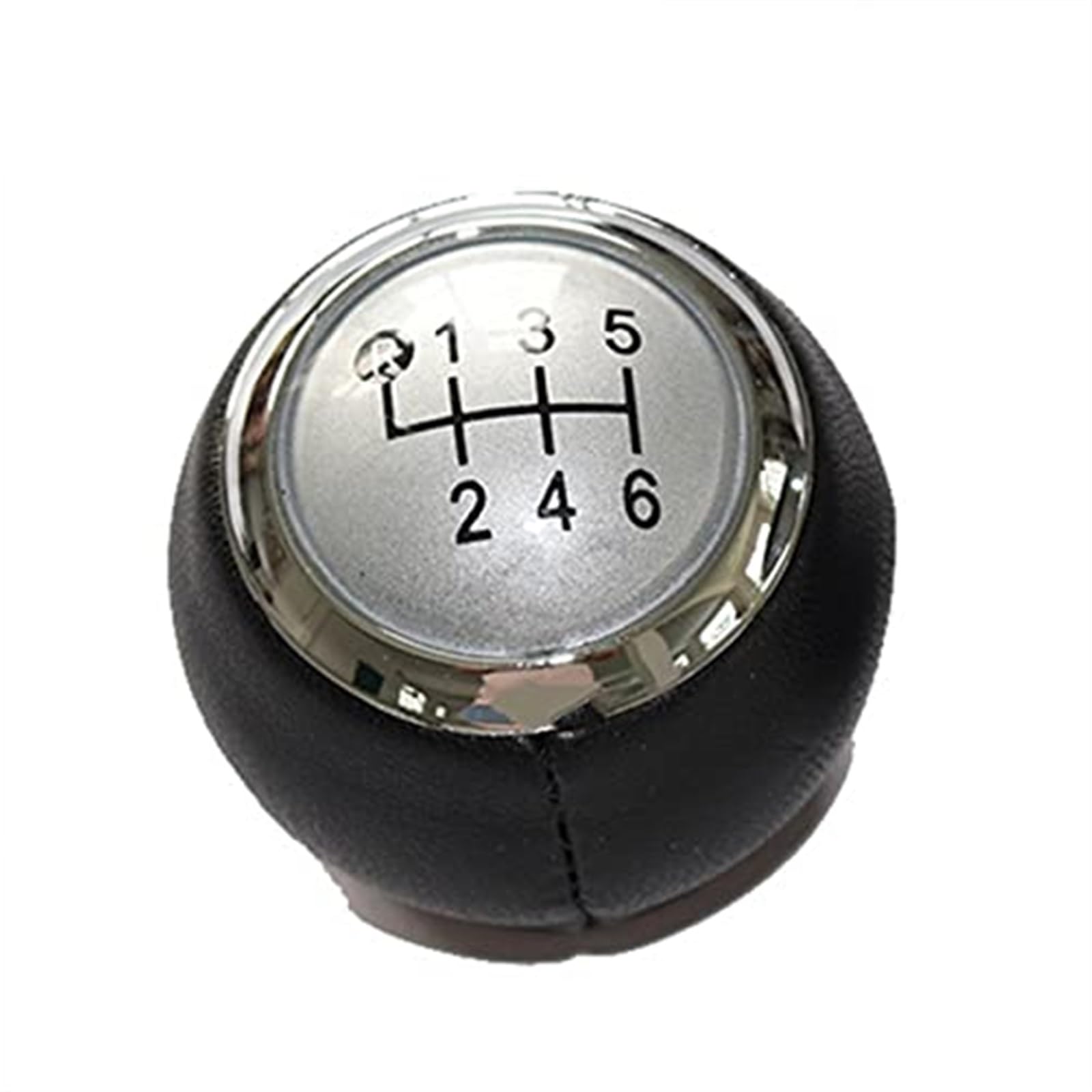 Auto Schalthebel Für Toyota für Corolla E15 E150 2006 2007 2008 2009 20101-2012 5/6 Geschwindigkeit Leder Manuelle Schaltknauf schalthebel Griff Stick(‎6 Speed Silver Knob4) von SDCDKLPEPT