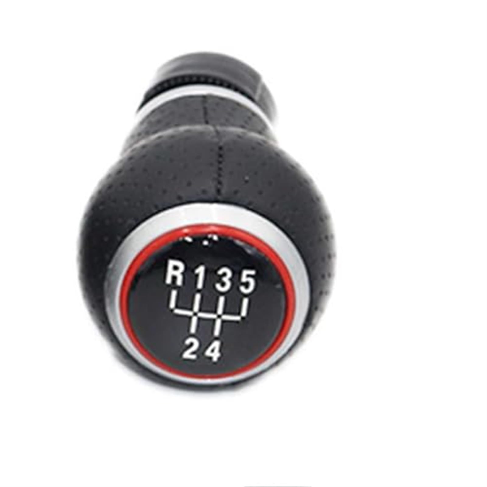 Auto Schalthebel Für VW für Golf 6 MK5 MK6 für Jetta 2005 2006 2007 2008-2014 Ledermanschette Schaltknauf Schalthebelmanschette 5/6-Gang-Schaltknauf 12 mm(‎R12345 Gear Knog) von SDCDKLPEPT