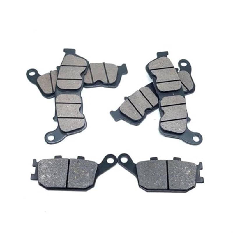 Für Transalp 700 XL700V XL 700 V ABS 2008 2009 2010 2011 Vorne Hinten Bremsbeläge Set Roller Teile Bremsbeläge kits Motorrad Bremsbeläge(Whole Set) von SDCDKLPEPT