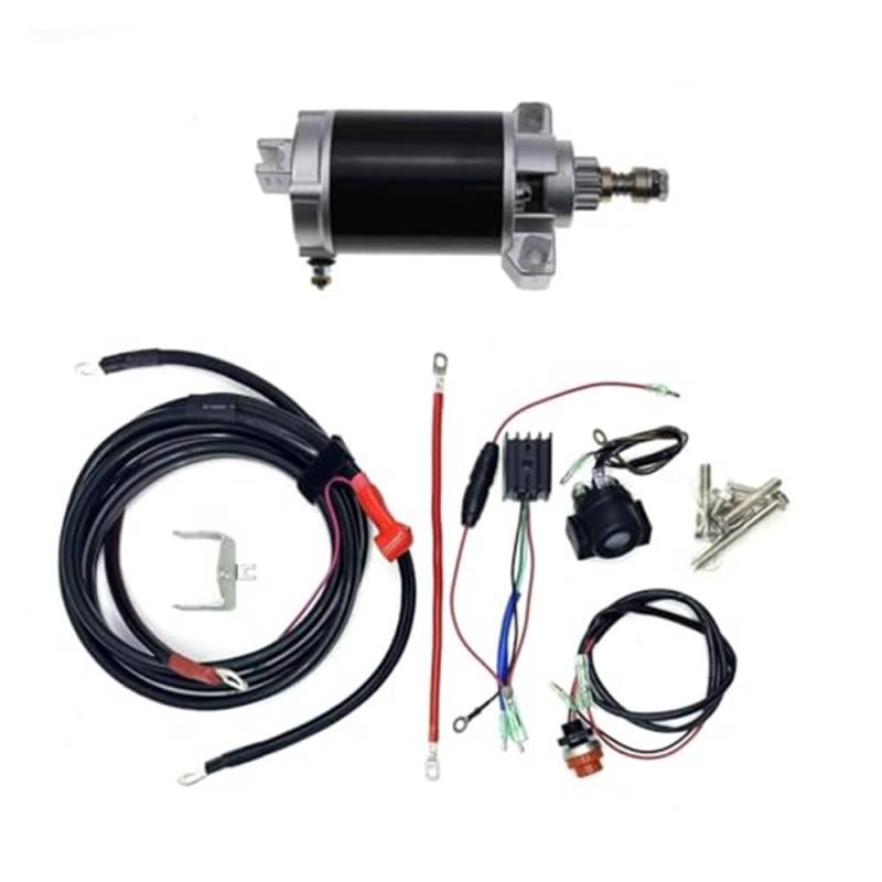 Motor Für F25 Parsun 4-Takt 25HP Außenbordmotoren 1998-2011 Elektrostarter-Kit Mit Anlasser, Kabel Und Schalter Anlasser für Auto von SDCDKLPEPT