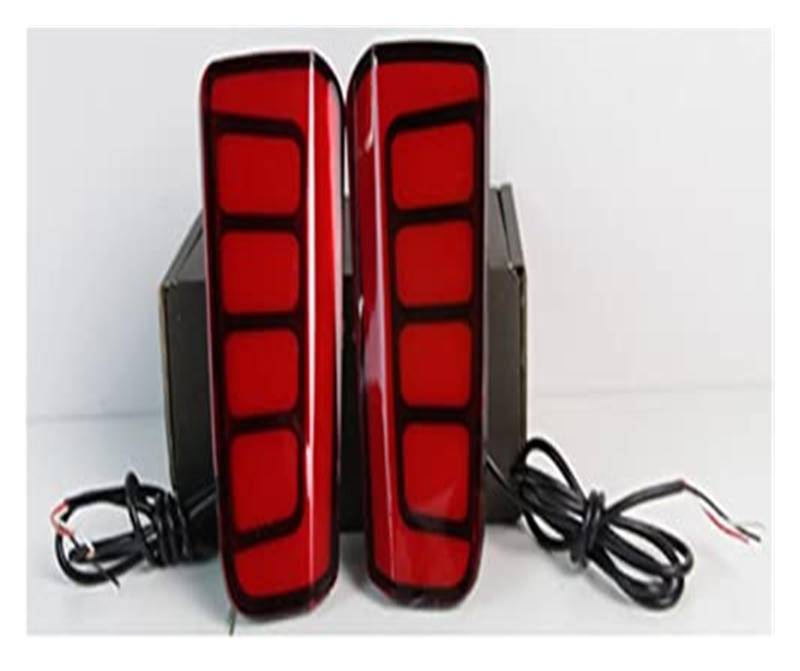 SDCDKLPEPT 2pcs Reflektor-Blinkleuchte Für Toyota Vellfire 2016-2020 Alphard LED-Nebelschlussleuchte Stoßstangenleuchte Auto Bremslicht Nebelscheinwerfer Rückleuchten(2 Functions) von SDCDKLPEPT