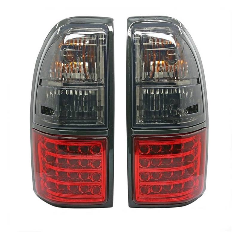 SDCDKLPEPT Für Toyota Für Prado Land Für Cruiser 90 1997-2002 Auto Warnung Stopp Nebel Lampe Schwanz Bremse Licht Rücklicht Kompatibel Rückleuchten(Gray red) von SDCDKLPEPT