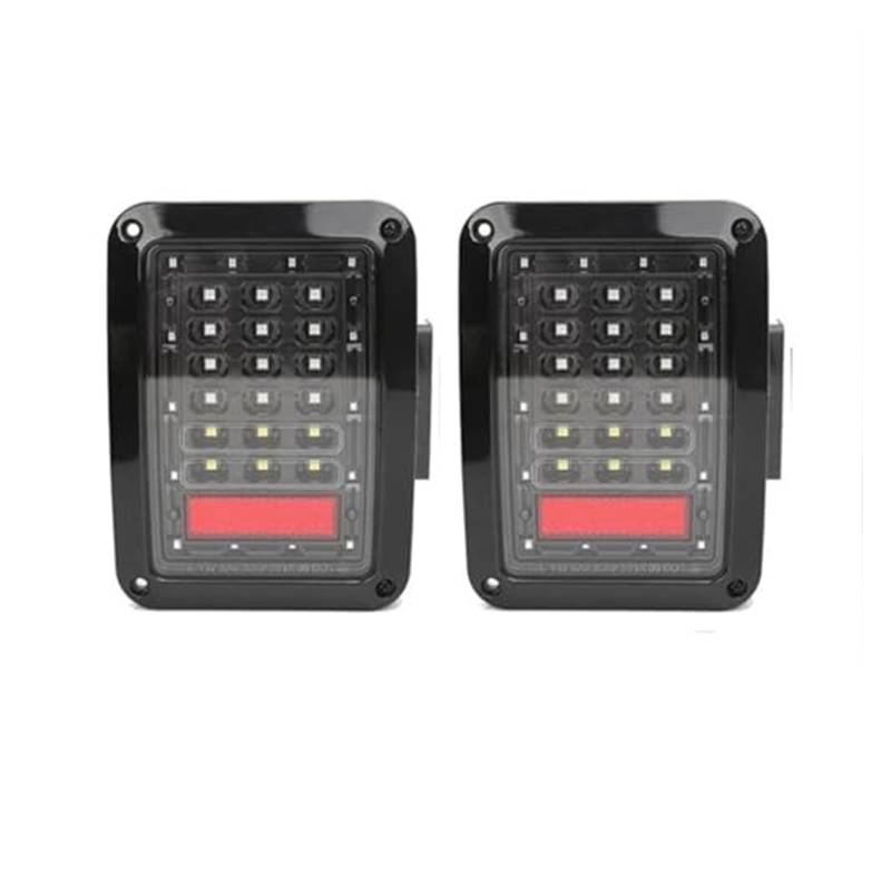 SDCDKLPEPT Rücklicht Für Jeep Für Wrangler JK 2007–2017, 2 Stück, Auto-Hinterradbremse Rücklichter Rücklicht US-EU-Version Rückleuchten von SDCDKLPEPT