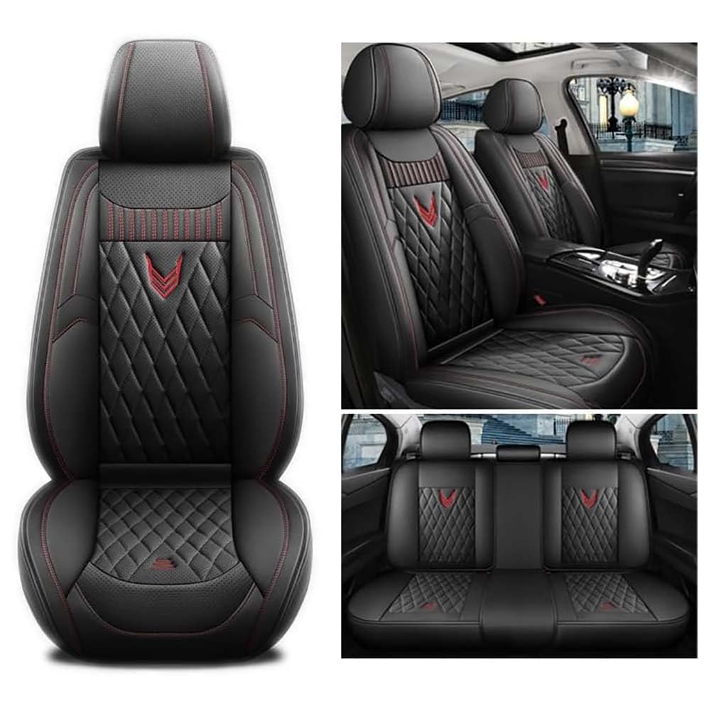 SDDWSDW Autositzbezüge Set für VW ID.3 2021-2025, PU Leder Allwetter Wasserdicht Autositzbezug Vorne Und Hinten Auto Sitzschoner,A/Black SDDWSDW Autositzbezüge Set für VW ID.3 2021-2025, PU Leder Allwetter Wasserdicht Autositzbezug Vorne Und Hinten Auto Sitzschoner,A/Black von SDDWSDW