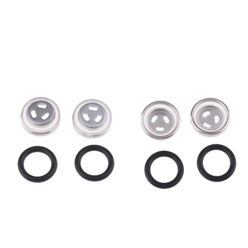 SDENSHI 4 Sätze Motorrad Hauptbremszylinder Ausgleichsbehälter Sichtspiegel Dichtung 18 + 12mm von Homry