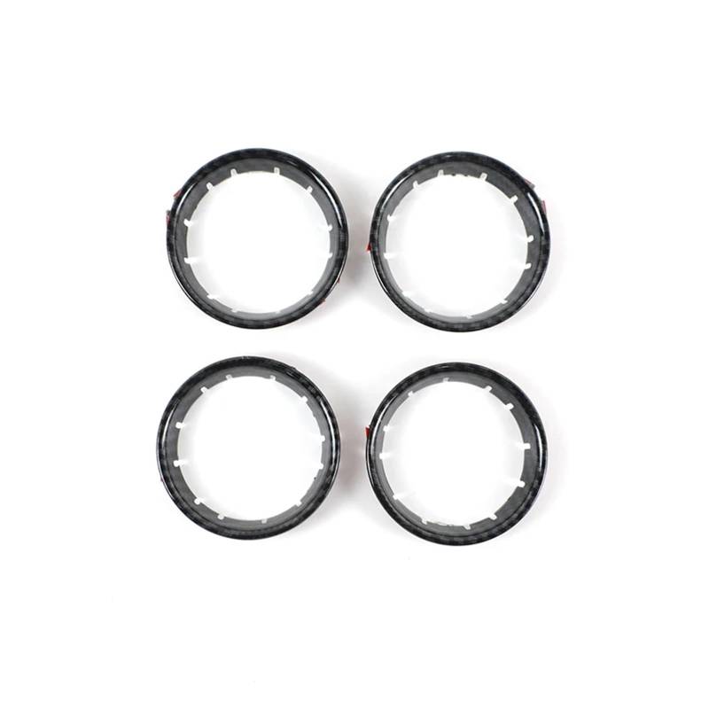 Innenausstattung Für A3 8V 2013-2020 Auto-Styling Innenraum Vorne Klimaanlage Outlet Ringe Dekoration Abdeckung Trim Auto Zubehör Innenraum(Schwarz) von SDFGJIKO