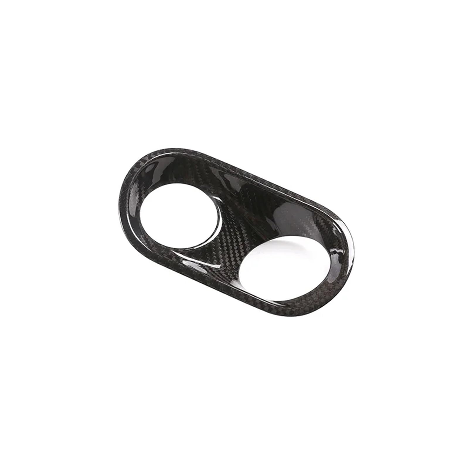 Innenausstattung Für Macan 2014-2020 Real Carbon Fiber Auto Scheinwerfer Einstellung Schalter Dekorative Rahmen Auto Zubehör Innenraum(Schwarz) von SDFGJIKO