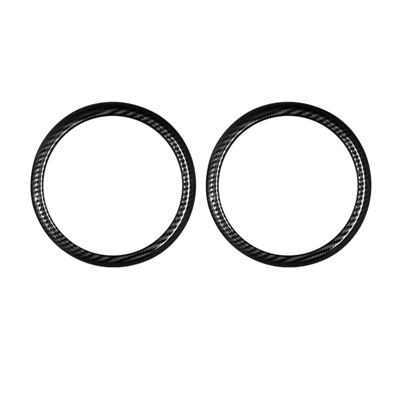 Innenausstattung Für R50 R52 Für R53 2006-2002 Tür Audio Lautsprecher Sound Horn Ring Aufkleber Auto Zubehör Innenraum(Carbon fibertexture) von SDFGJIKO